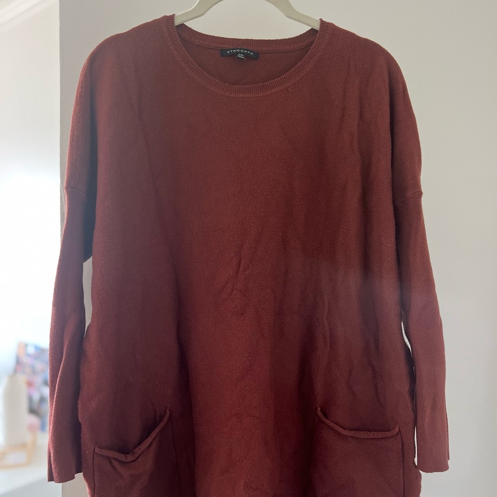 Staccato Women's Crew Neck Sweater - Rust